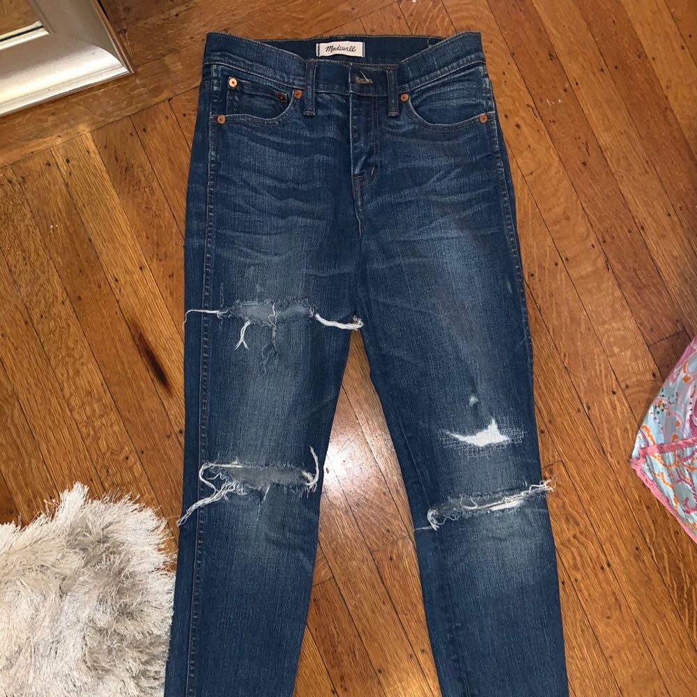 Madewell Highwaisted Ripped Denim